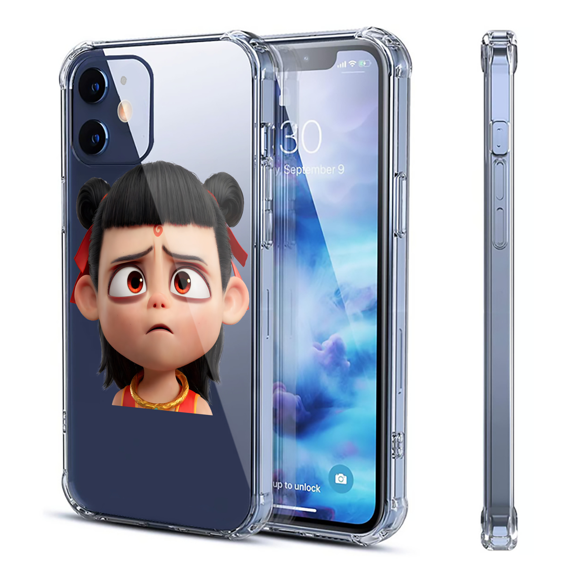 （画像用） Ne Zha 2 ナタ 魔童の大暴れ 【iPhone 12シリーズ対応】透明スマホケース（クリアソフトケース）